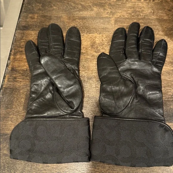 Coach Leather Gloves Woman’s - Picture 4 of 6